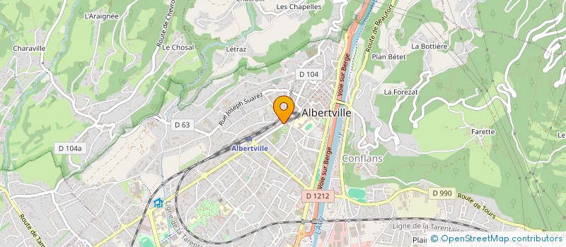 localisation de l'entreprise ALBERTVILLE TEXTILE  ALBERTVILLE