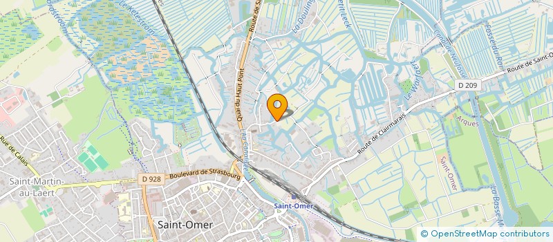 localisation de l'entreprise ALBF  SAINT-OMER