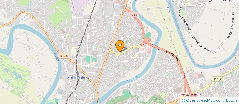 localisation de l'entreprise ALBI BADMINTON LOISIR à ALBI