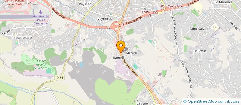 localisation de l'entreprise ALBI BATTERIES FILTRATION à ALBI