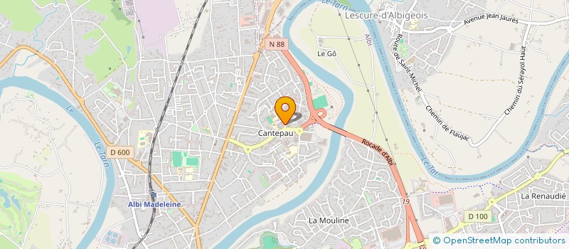 localisation de l'entreprise ALBI CAPITALE DES COULEURS à ALBI