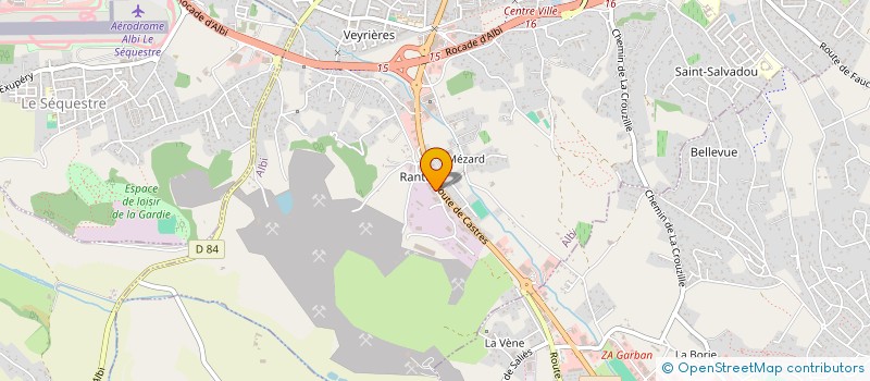 localisation de l'entreprise ALBI CHAUFFAGE à ALBI