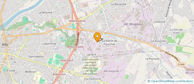 localisation de l'entreprise ALBI CHIRURGIE ORTHOPEDIQUE ET RACHIDIENNE à ALBI