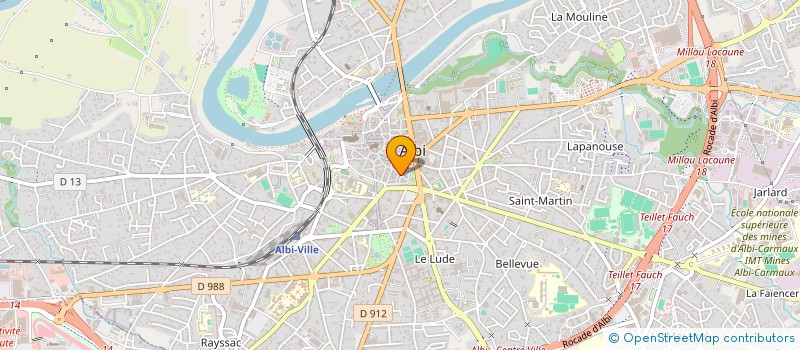 localisation de l'entreprise ALBI CITY GITES à ALBI