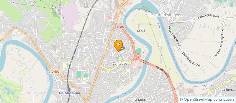 localisation de l'entreprise ALBI CONCEPT à ALBI