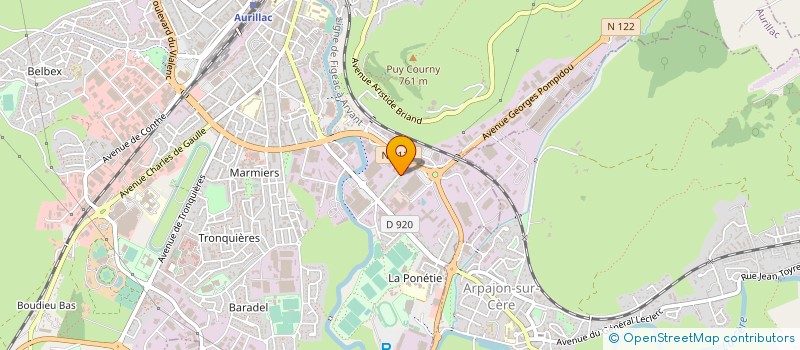 localisation de l'entreprise ALBI DIFF à AURILLAC