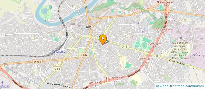 localisation de l'entreprise ALBI FOOTGOLF CLUB à ALBI