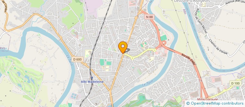 localisation de l'entreprise ALBI JUDO CLUB à ALBI