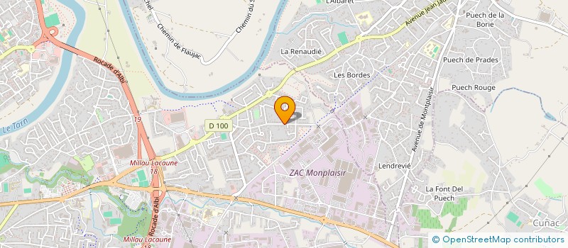 localisation de l'entreprise ALBI MATERIAUX à ALBI
