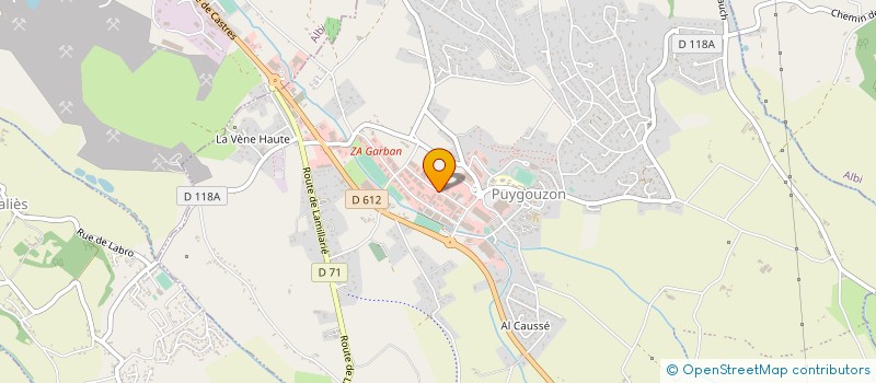 localisation de l'entreprise ALBI MOTOCULTURE à PUYGOUZON