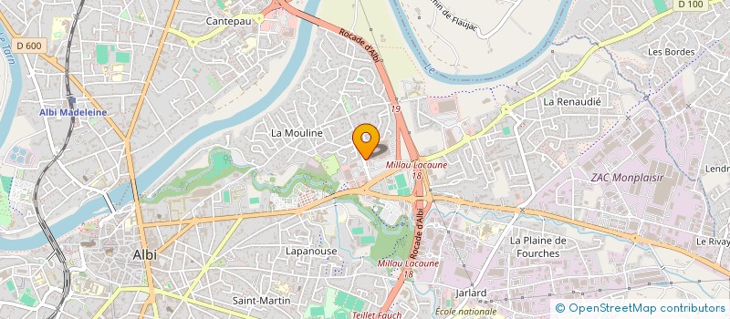 localisation de l'entreprise ALBI MULTI SERVICES à ALBI