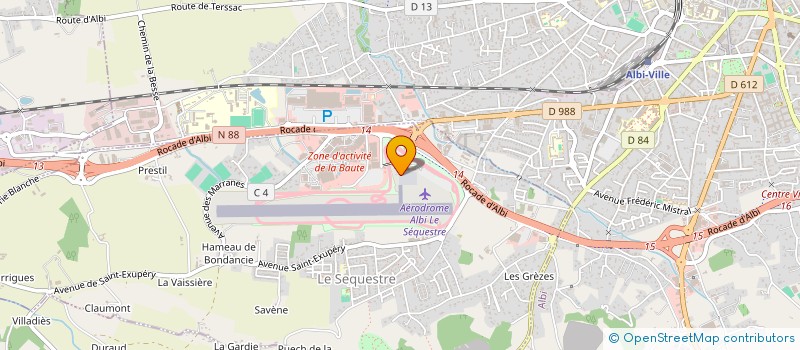 localisation de l'entreprise ALBI PARACHUTISME  LE SEQUESTRE