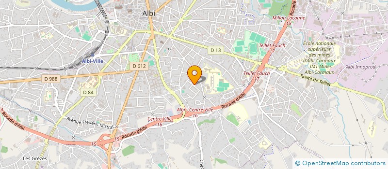 localisation de l'entreprise ALBI SQUASH 81 - LE SEQUESTRE à ALBI