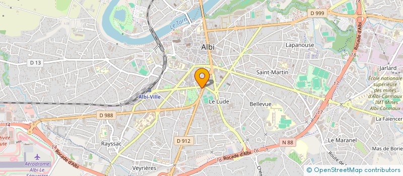 localisation de l'entreprise ALBI TAXI OCCITAN  ALBI