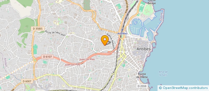 localisation de l'entreprise ALBICA à ANTIBES