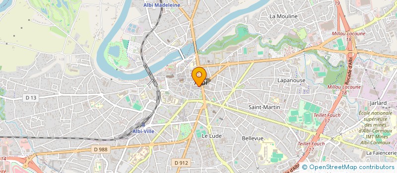 localisation de l'entreprise ALBICALINE à ALBI