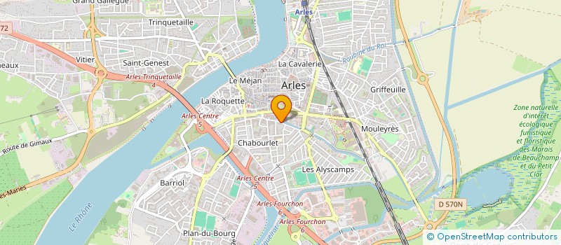 localisation de l'entreprise ALBICHA à ARLES
