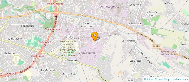 localisation de l'entreprise ALBICUISINES  ALBI