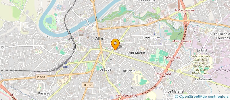 localisation de l'entreprise ALBIGESA à ALBI