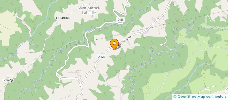 localisation de l'entreprise ALBIGNAC  LE DOURN