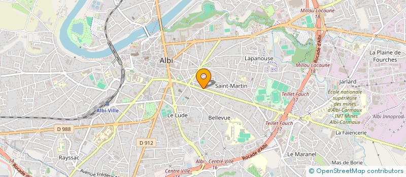 localisation de l'entreprise ALBIMONK à ALBI