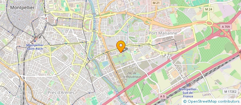 localisation de l'entreprise ALBIN PERIGAULT SAS à MONTPELLIER