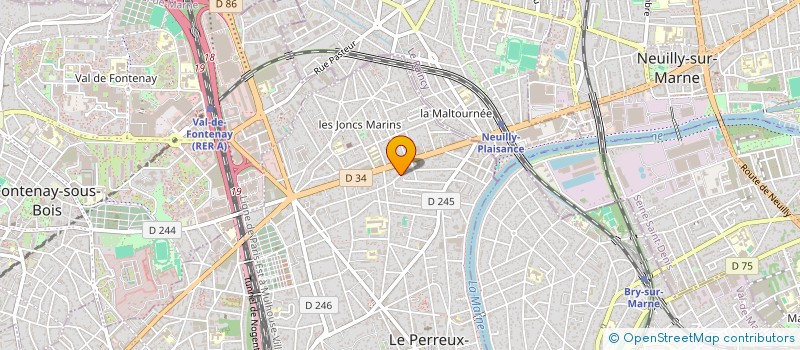 localisation de l'entreprise ALBIN PUIG à LE PERREUX-SUR-MARNE