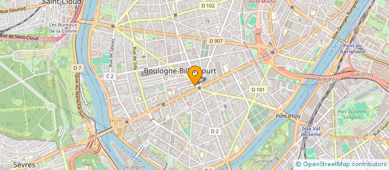 localisation de l'entreprise ALBIN21 à BOULOGNE-BILLANCOURT