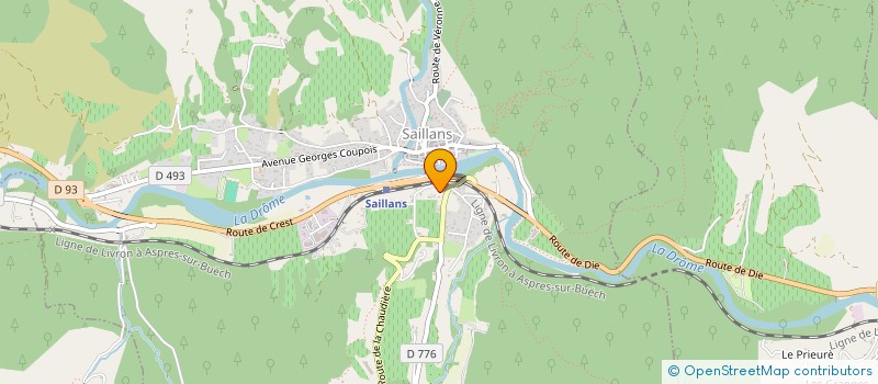 localisation de l'entreprise ALBINA  SAILLANS