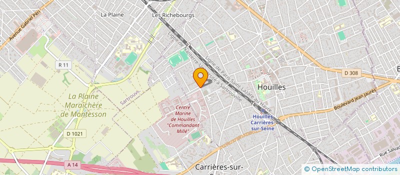 localisation de l'entreprise ALBINA FAMILY  HOUILLES