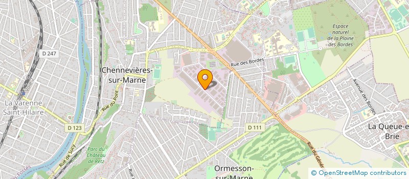 localisation de l'entreprise ALBINET ALLUSSON EMBALLAGE à CHENNEVIERES-SUR-MARNE