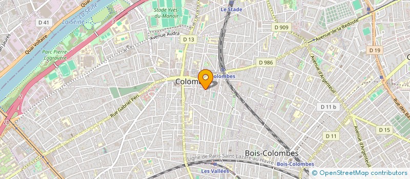 localisation de l'entreprise ALBION à COLOMBES