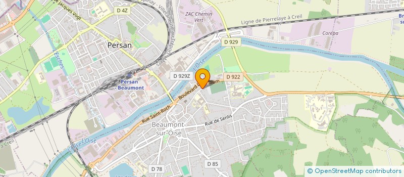 localisation de l'entreprise ALBIREO 95  BEAUMONT-SUR-OISE