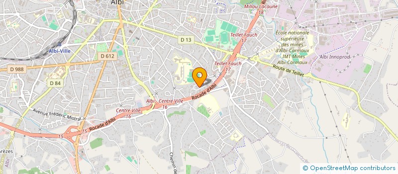 localisation de l'entreprise ALBISIA-INNOPROD à ALBI