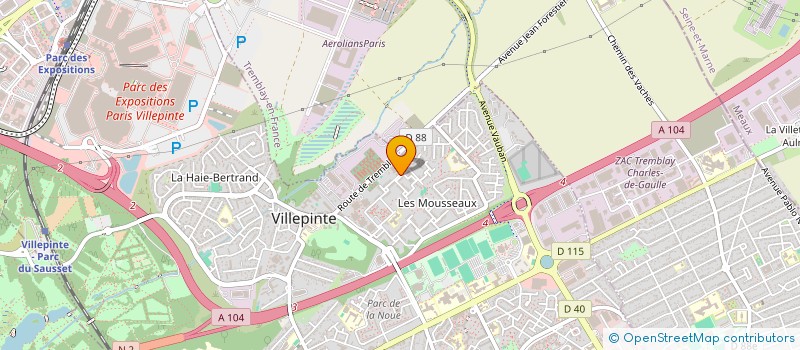 localisation de l'entreprise ALBITAD à VILLEPINTE