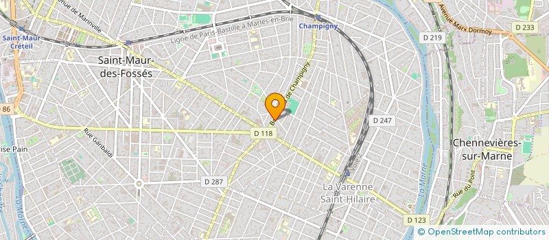 localisation de l'entreprise ALBIUS à SAINT-MAUR-DES-FOSSES