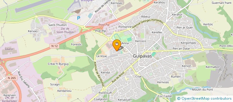 localisation de l'entreprise ALBIZIA  GUIPAVAS