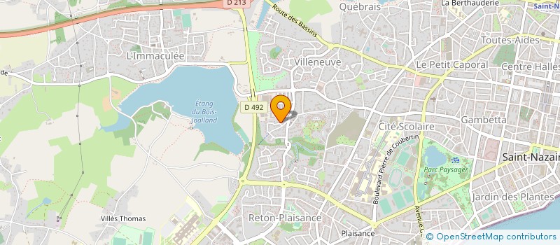 localisation de l'entreprise ALBIZIA PAYSAGES à SAINT-NAZAIRE