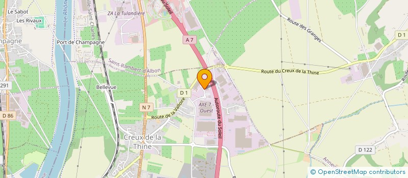 localisation de l'entreprise ALBLEU à ALBON