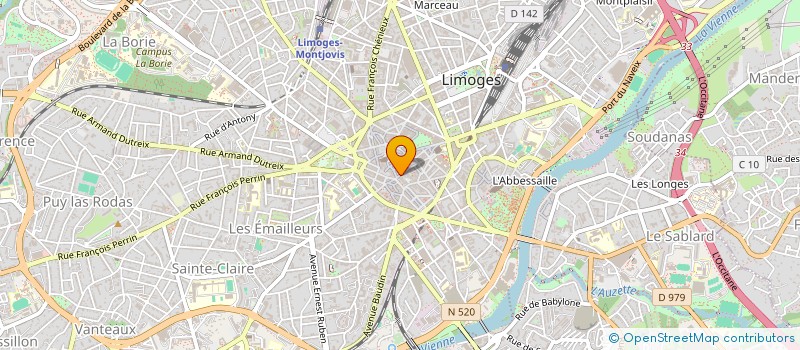 localisation de l'entreprise ALBO à LIMOGES