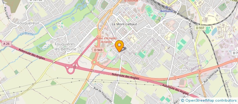 localisation de l'entreprise ALBO CUISINE à FOUQUIERES-LES-BETHUNE