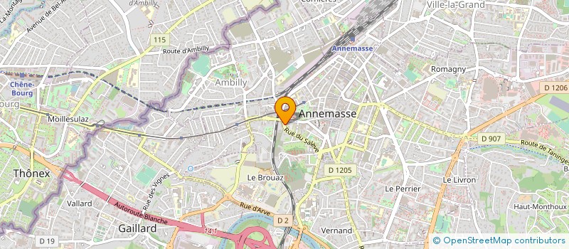 localisation de l'entreprise ALBORINI A. COULOMB J.P & KINAPENNE A.  AMBILLY