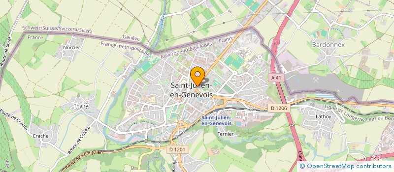 localisation de l'entreprise ALBORZ  SAINT-JULIEN-EN-GENEVOIS