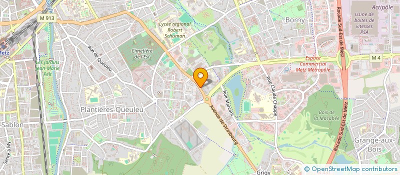 localisation de l'entreprise ALBOS  METZ