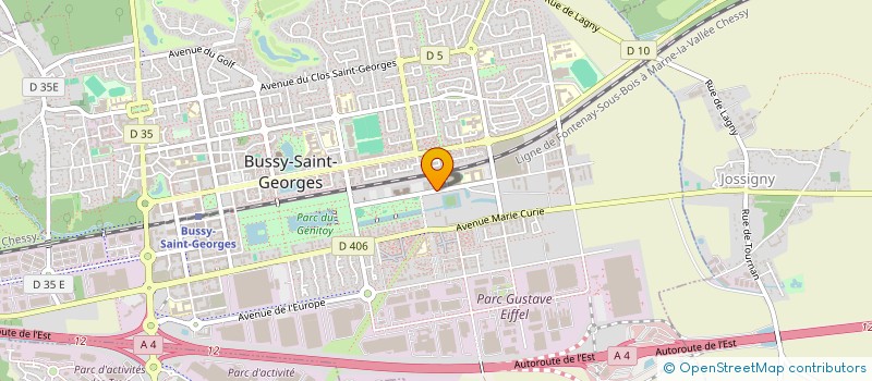 localisation de l'entreprise ALBOURAKH TRANSPORT  BUSSY-SAINT-GEORGES