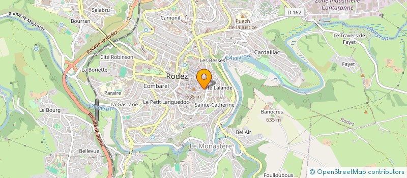 localisation de l'entreprise ALBOUY ASSOCIES CONSULT - COMBES à RODEZ