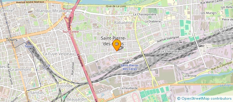 localisation de l'entreprise ALBP37  SAINT-PIERRE-DES-CORPS