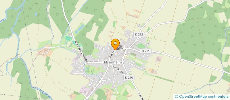 localisation de l'entreprise ALBRECHT*SAAS/EMILIENNE/INDIVISION  HILSENHEIM