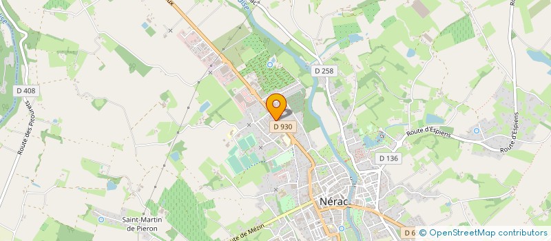 localisation de l'entreprise ALBRET CARBURANT AUTOMOBILES  NERAC