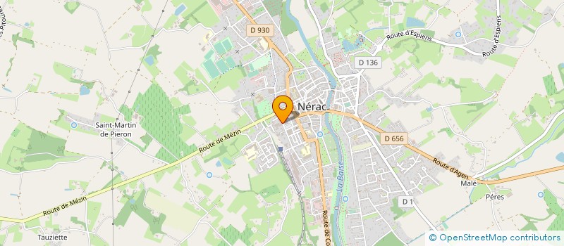 localisation de l'entreprise ALBRET DISTRIBUTION à NERAC